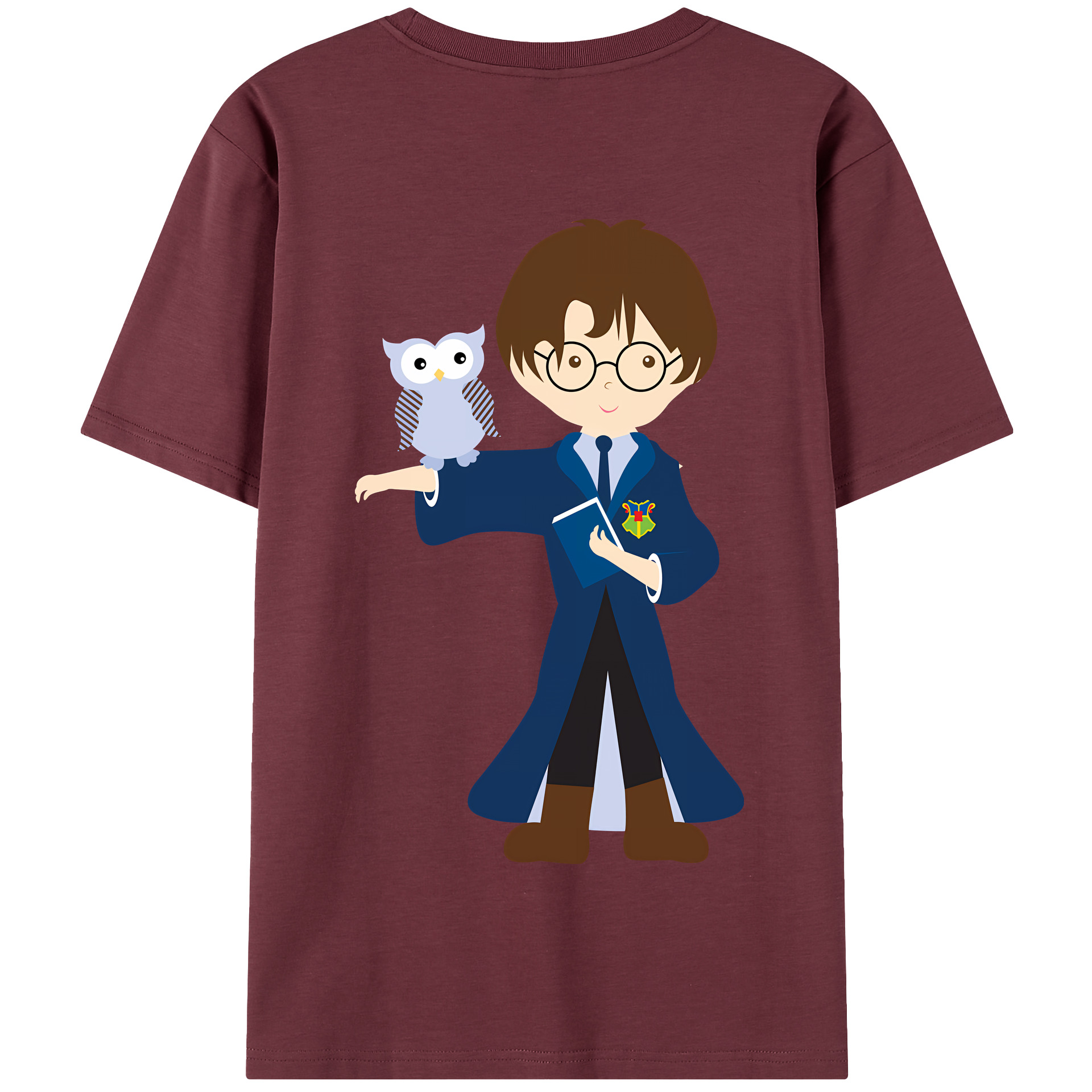 （画像用） Harry Potter ハリー・ポッターシリーズ 綿100％半袖Tシャツ（背面プリント）